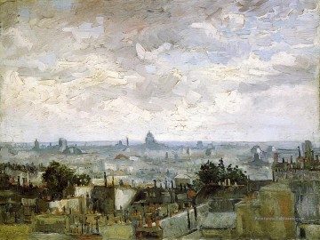 Les toits de Paris Vincent van Gogh Peinture à l'huile